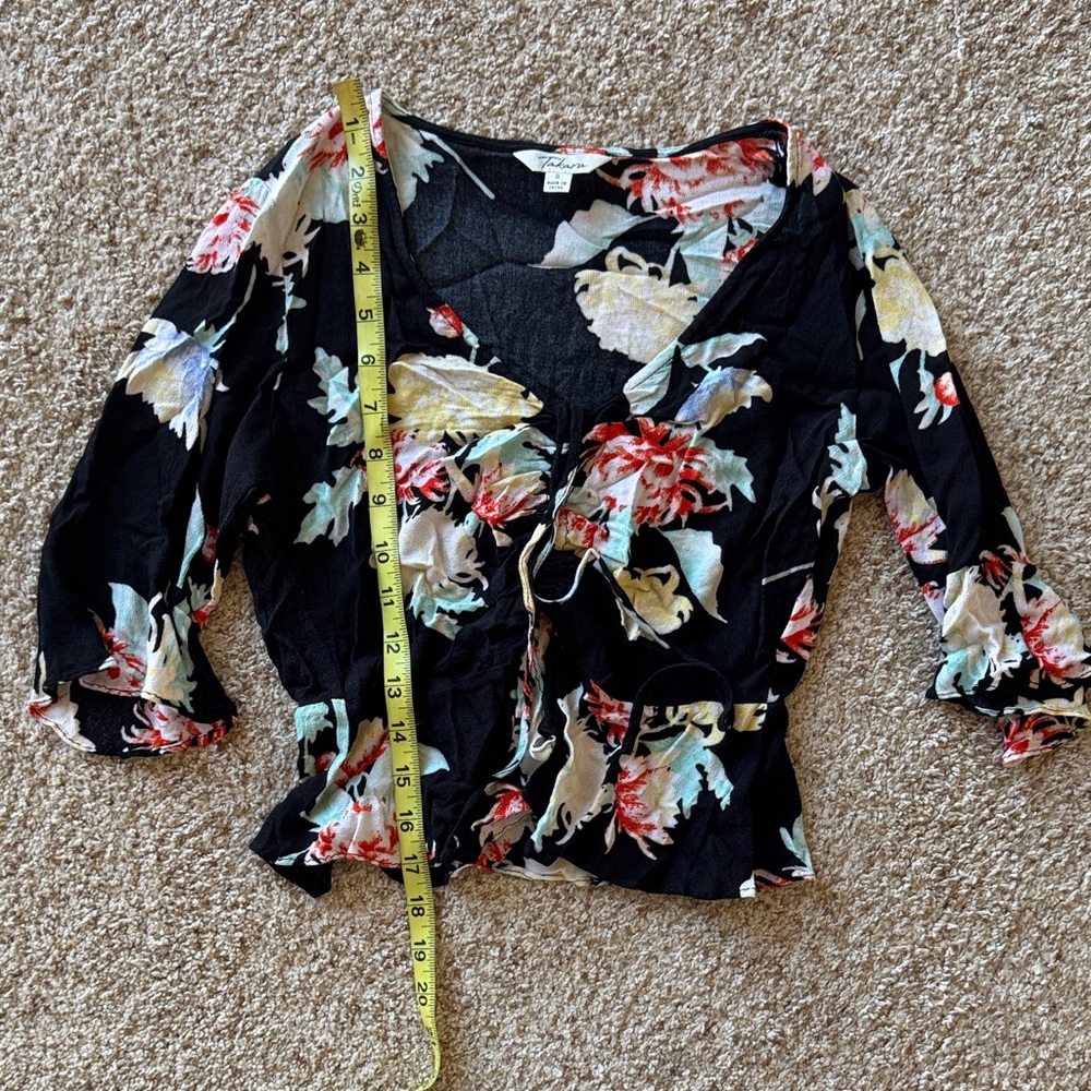 Takara Black Floral Blouse